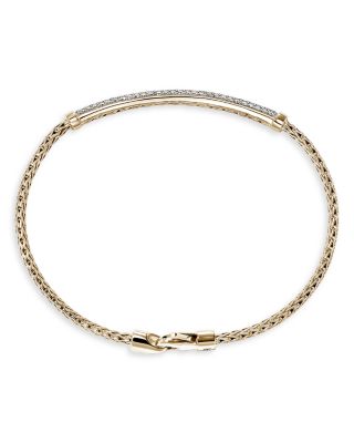 14K Yellow Gold Essentials Diamond Pav&eacute; Link Bracelet