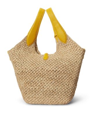 Polo Play Medium Raffia Shoulder Bag