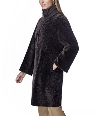 Shearling Lamb Walking Coat