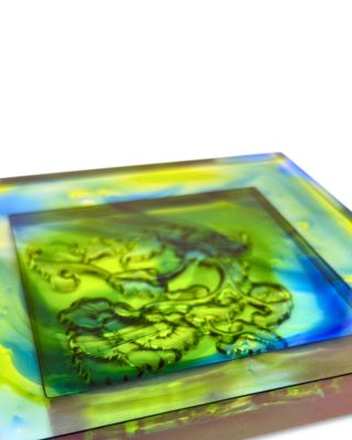 The Dragon The Phoenix Crystal Sculpture - Limited Edition