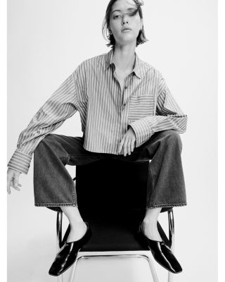 Marin Cropped Stripe Shirt