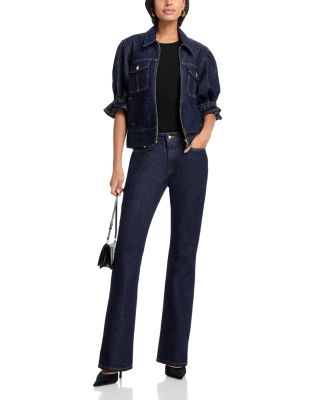 Stevie Straight Jeans in Indigo Noir