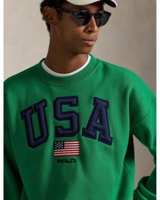 Unisex Vintage Fit Flag Fleece Sweatshirt