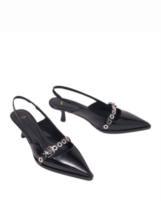 Women's Leather Slingback Pumps