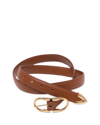 Women's Double Buckle Leather Belt