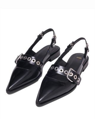 Women's Leather Slingback Flats