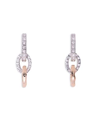 Rhinestone Link Drop Earrings