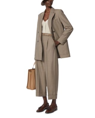 Mxmmanetta Wool Pinstripe Pants