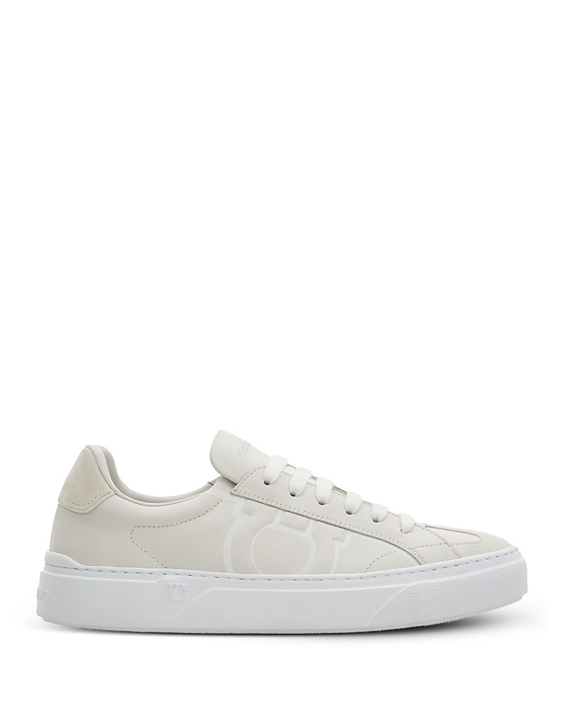 Ferragamo Men's Gancini Leather Sneakers