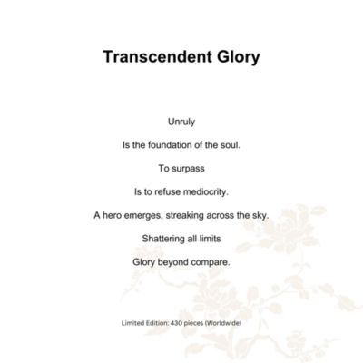 Transcendent Glory Limited Edition Crystal Glass Sculpture