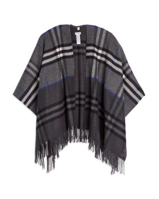 Double Check Cashmere & Wool Cape
