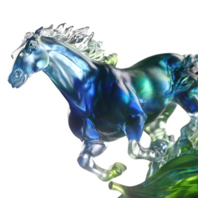 Advance without Fear Limited Edition Crystal Glass Sculpture