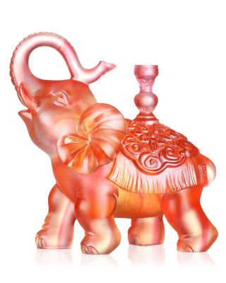 The Auspicious Elephant Limited Edition Crystal Glass Sculpture