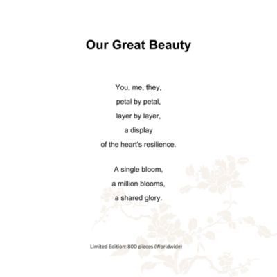 Our Great Beauty Limited Edition Crystal Glass Sculpture