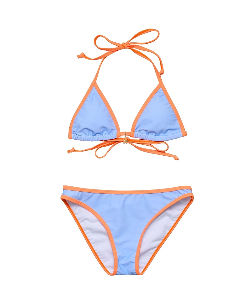 Snapper Rock Girls' Sea Sorbet Teen Triangle Bikini - Big Kid