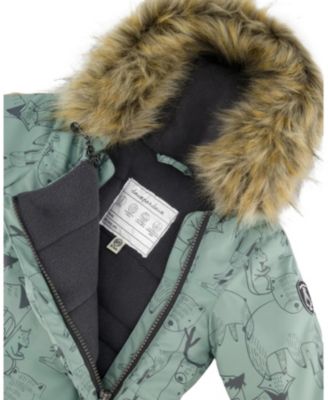 Boys' One-Piece Play Snowsuit Designed for Car Seat Animal - Baby, Little Kid