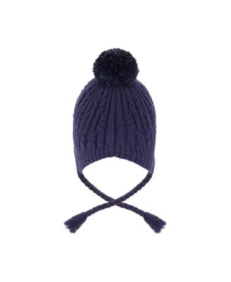  Unisex Lined Winter Hat with Pompom - Little Kid, Big Kid