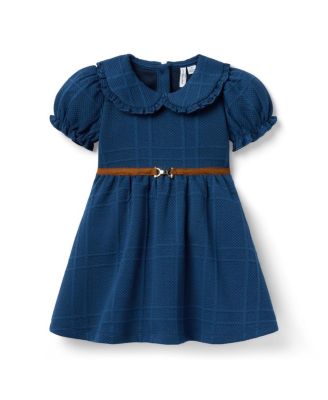 Girls' The Quilted Collared Equestrian Dress - Baby, Little Kid, Big Kid