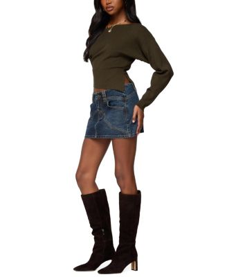 Chenelle Asymmetric Off Shoulder Sweater