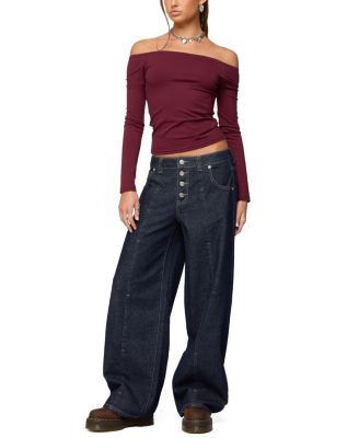 Katie Off Shoulder Long Sleeve Top