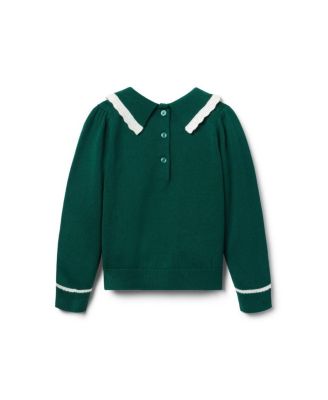 Girls' Cable Knit Collared Sweater - Baby, Little Kid, Big Kid