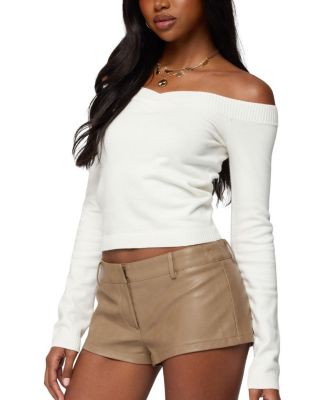 Leatrice Off Shoulder Knit Top