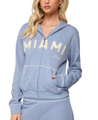 Miami Babe Zip Up Hoodie