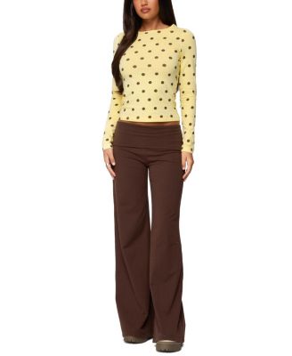 Maricelle Polka Dot Long Sleeve T Shirt