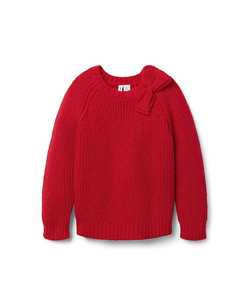 Janie and Jack Girls' The Shoulder Bow Sweater - Baby, Little Kid, Big Kid