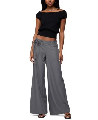  Willard Baggy Lace Up Belt Pants