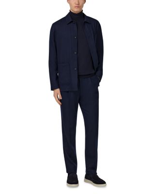 Herringbone Shirt Jacket