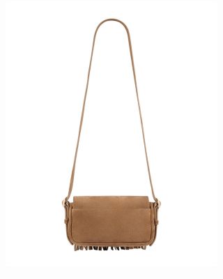 Le Mini Mambo Fringed Suede Shoulder Bag
