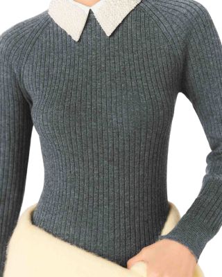 Ribbed Mini Skater Dress