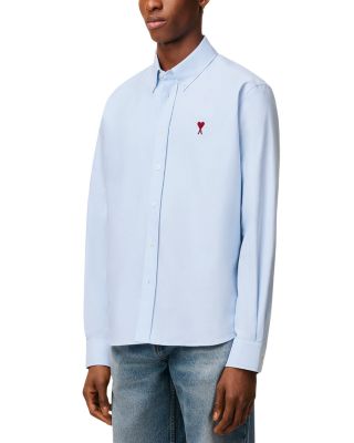 Classic Long Sleeve Shirt Button Down Collar With Embroidered ADC