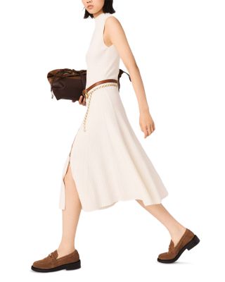 Side Slit Ribbed Dress