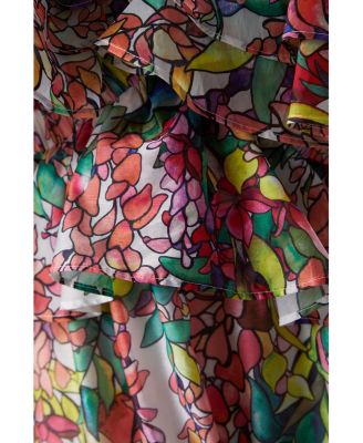 Lisa Tie Back Ruffle Peplum Dress