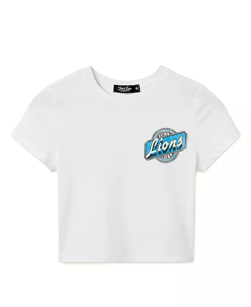 Junk Food Clothing Women's Nfl Detroit Lions Cheers Baby Tee