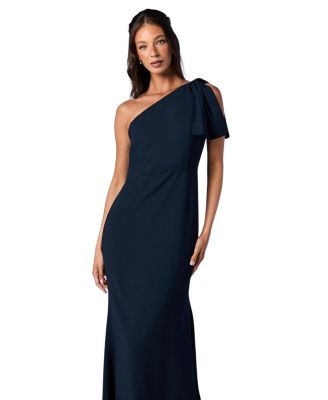 One Shoulder Maxi Bridesmaid Dress