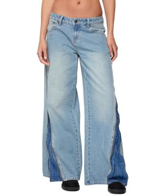  Kiarah Low Rise Bootcut Jeans in Blue Washed