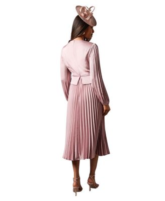 Petite Pleat Skirt Midi Dress