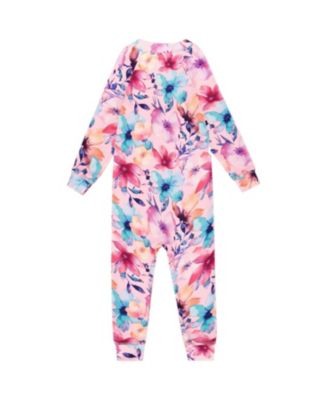 Girls' One-Piece Flower Thermal Underwear - Baby