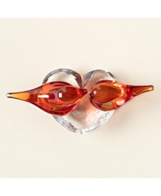  Lovebirds Glass Desktop Sculpture by Gather Glass