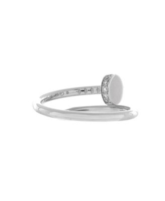  Small Juste un Clou Ring 18K White Gold and Diamonds
