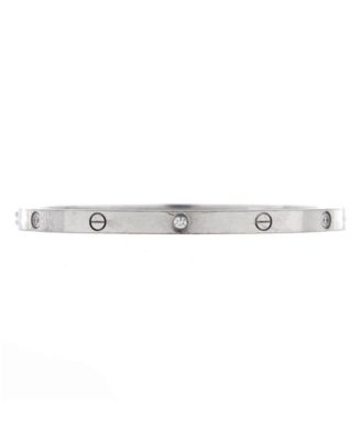  Small Love 6 Diamond Bracelet 18K White Gold and Diamonds