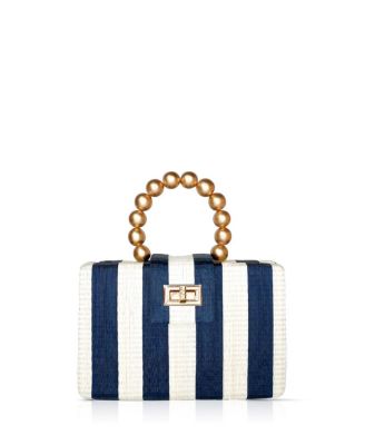 Soli & Sun The Louisa Woven Straw Clutch Bag