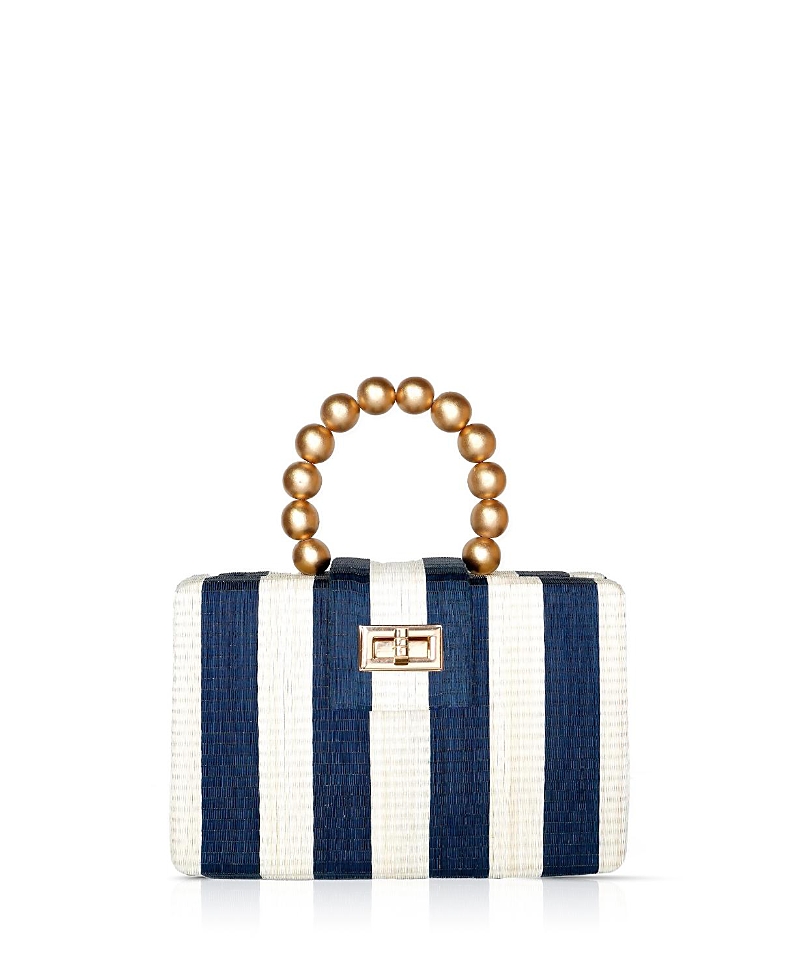 Soli & Sun The Louisa Woven Straw Clutch Bag