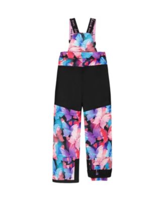  Girls' Two-Piece Butterfly Colorblocked Play Snowsuit - Little Kid