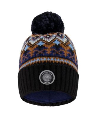 Boys' Lined Knit Winter Hat with Pompom - Little Kid, Big Kid