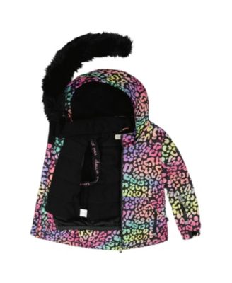 Girls' Two-Piece Leopard Radient Play Snowsuit - Big Kid