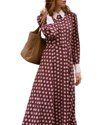 Women's Geo Print Midi Dress